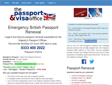 Tablet Screenshot of passportandvisaoffice.com